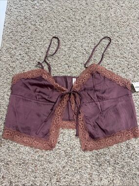 LyreBird Silken Lace Trim Top